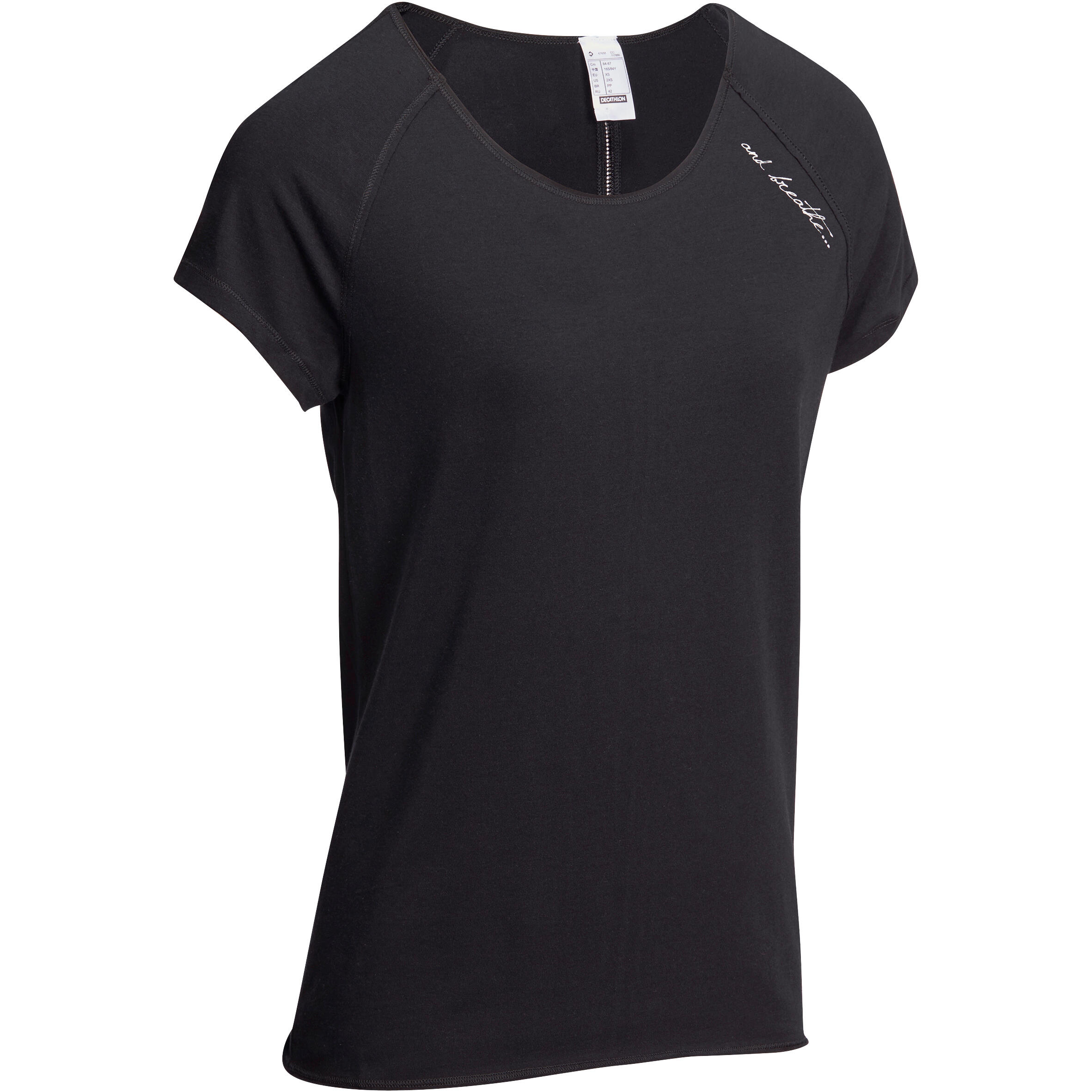

Women's Gentle Yoga Organic Cotton T-Shirt - Black