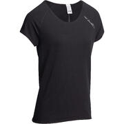 Women's Gentle Yoga Organic Cotton T-Shirt - Black