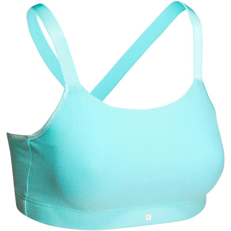 Brassière Confort fitness cardio femme noire 100 Domyos