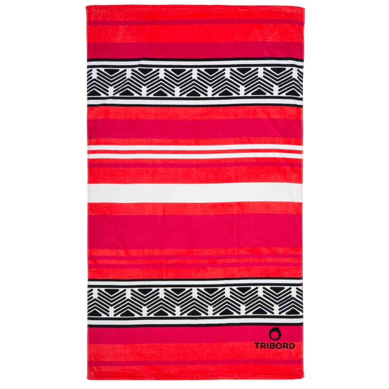 L Print Towel 145 x 85 cm - Guarana Pink