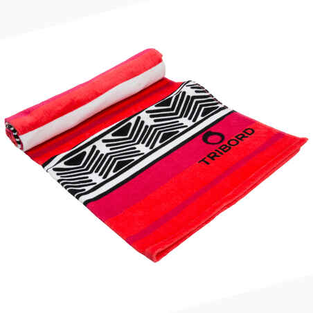 L Print Towel 145 x 85 cm - Guarana Pink