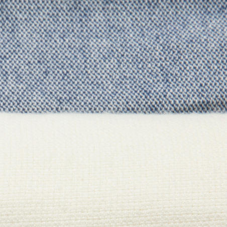 Рушник пляжний Fouta 170 × 100 см бежевий/темно-синій