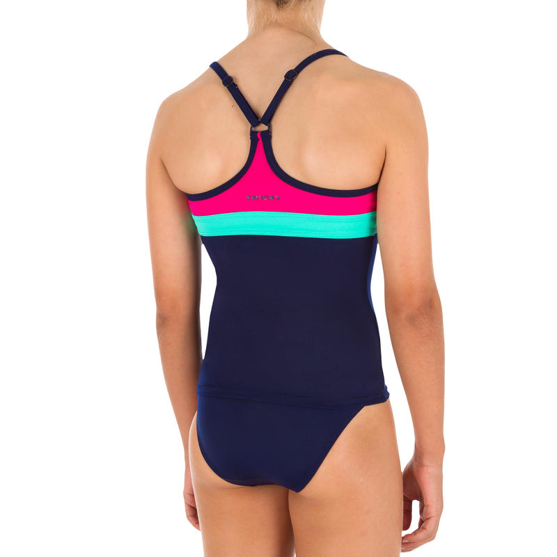 Maillot de bain 2 pièces tankini fille COLOR B Decathlon