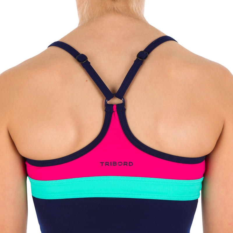 Maillot de bain 2 pièces tankini fille COLOR B Decathlon