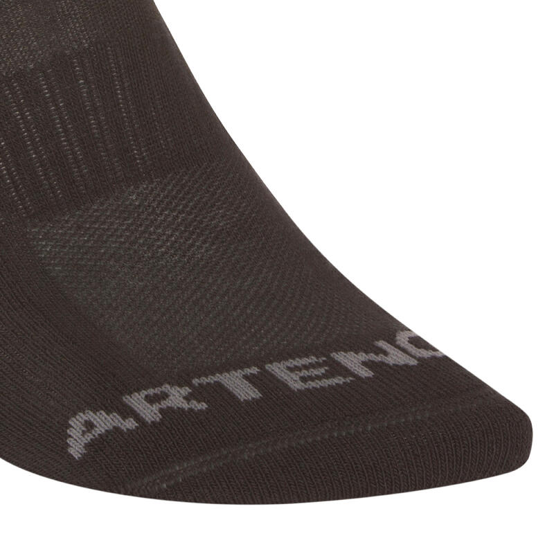 Set 3 Perechi Şosete Scurte Tenis RS500 Negru Adulți