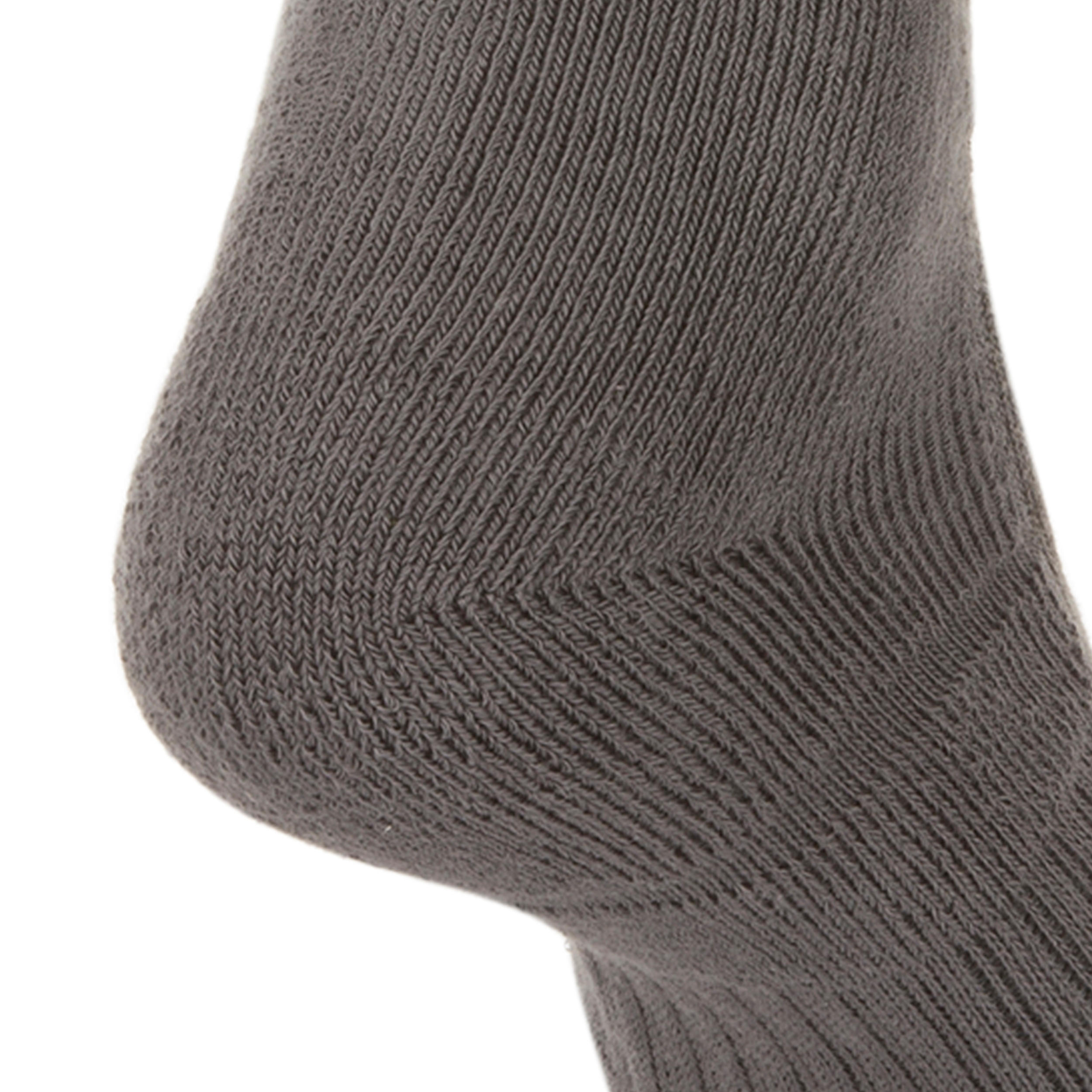 RS 500 Adult High Sports Socks Tri-Pack - Grey 10/10