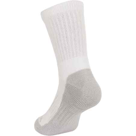 Kids' High Tennis Socks RS 500 Tri-Pack - White