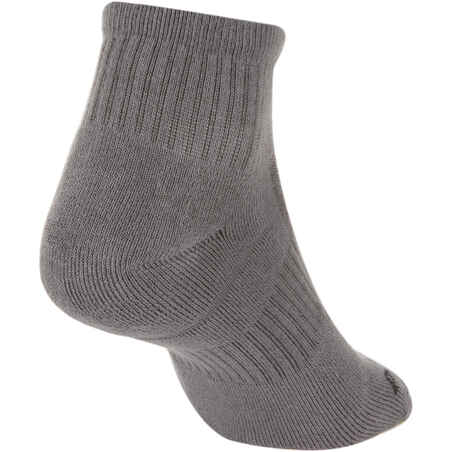 RS 500 Adult Mid Sports Socks Tri-Pack - Grey