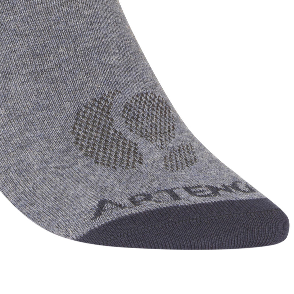 CHAUSSETTES DE SPORT HAUTES ADULTE ARTENGO RS 160 BLANC LOT DE 3