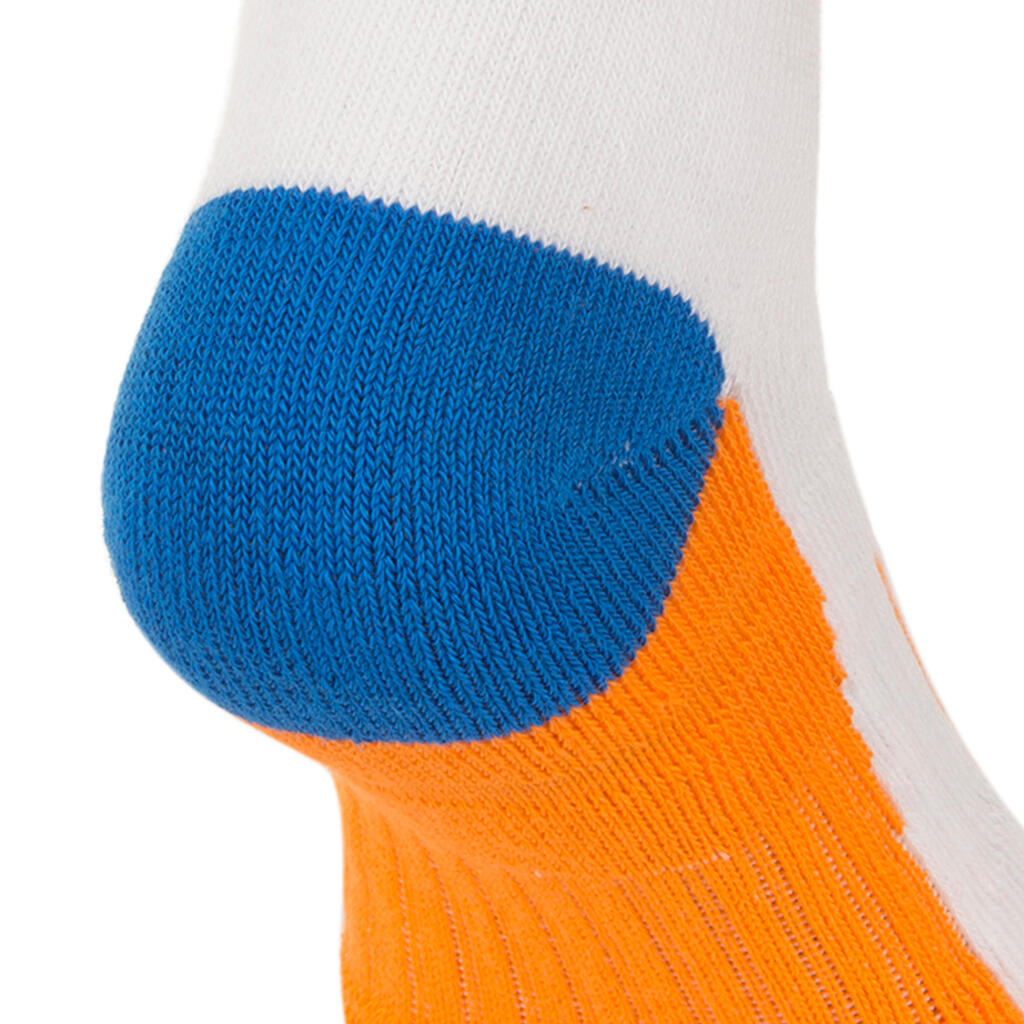 RS 500 Junior Mid Sports Socks Tri-Pack - Blue/Orange