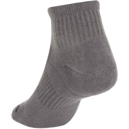 RS 500 Adult Mid Sports Socks Tri-Pack - Grey