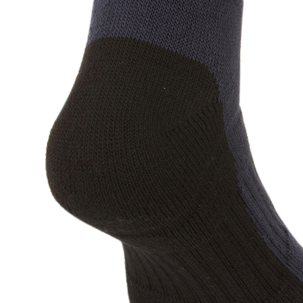 Kids' High Sports Socks RS 500 Tri-Pack - Black/Grey