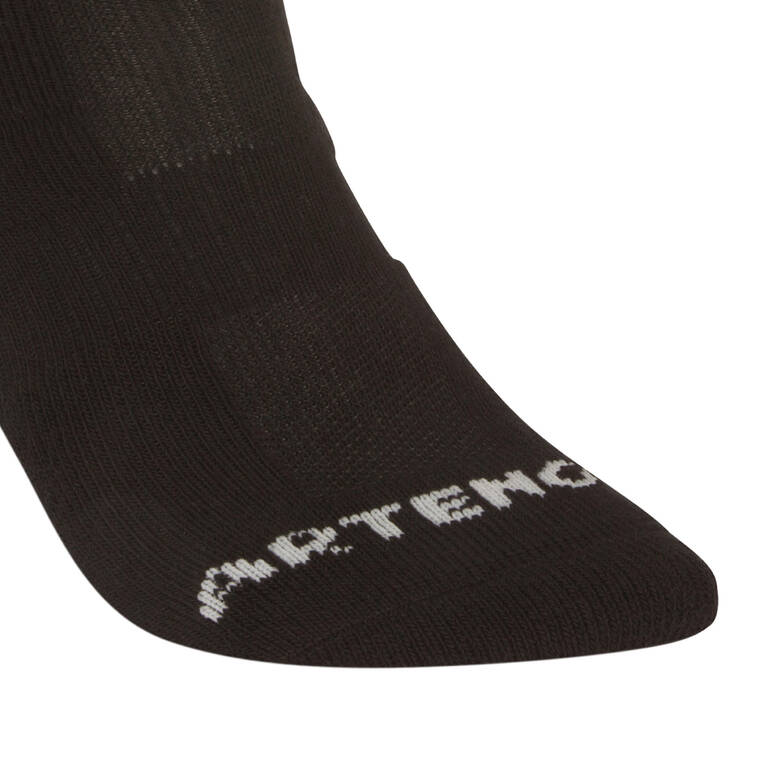 High Linen Tennis Socks RS 500 Tri-Pack - Black