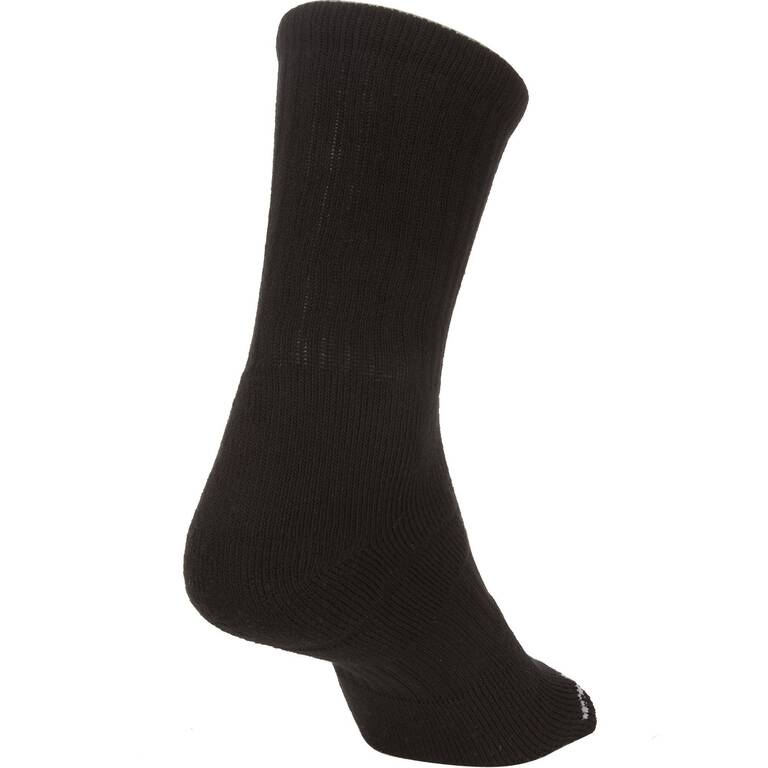 High Linen Tennis Socks RS 500 Tri-Pack - Black