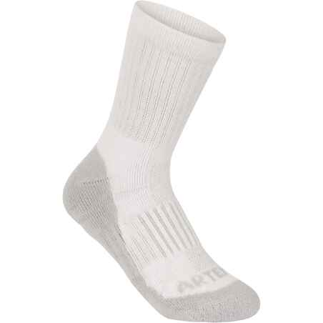 Kids' High Tennis Socks RS 500 Tri-Pack - White