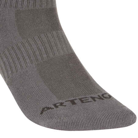 RS 500 Adult Mid Sports Socks Tri-Pack - Grey