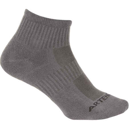 RS 500 Adult Mid Sports Socks Tri-Pack - Grey