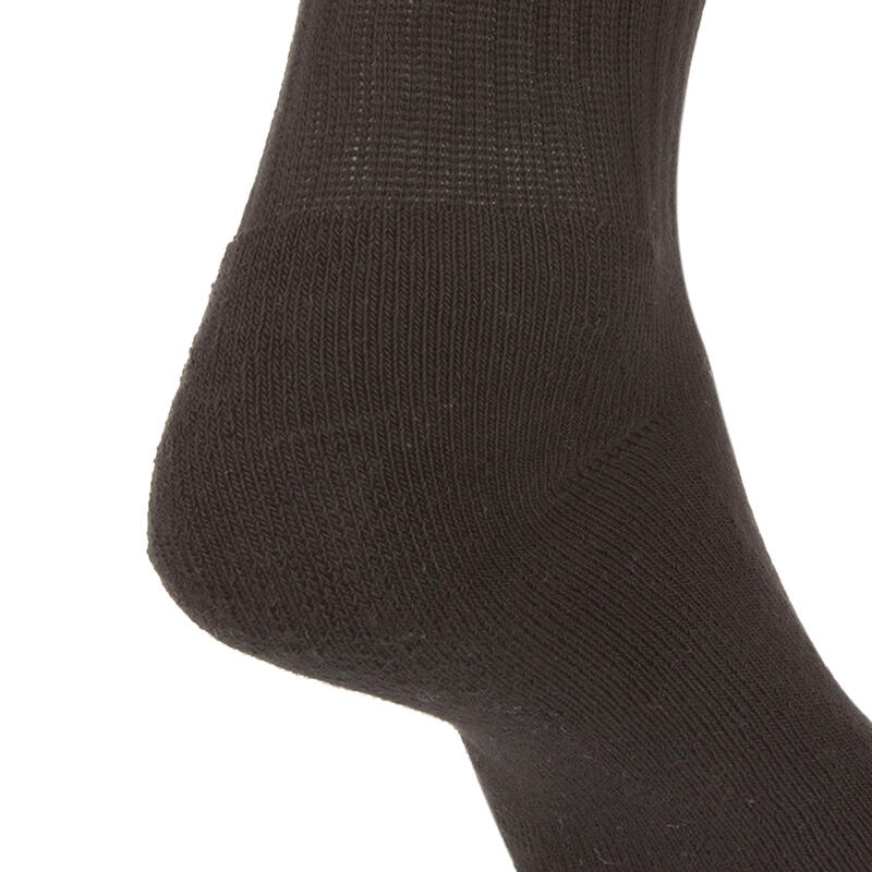 CHAUSSETTES DE TENNIS HAUTES ADIDAS BASIC NOIR LOT DE 3