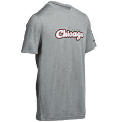 Tee Shirt Basketball homme FAST Chicago gris