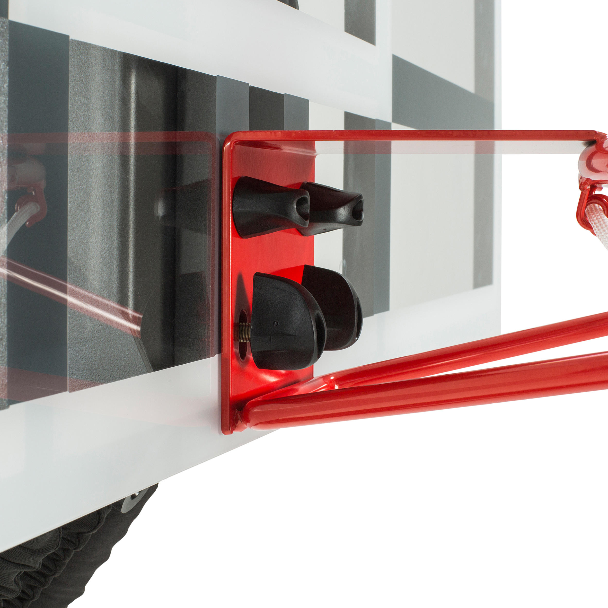 B900 Kids'/Adult Basketball Basket 2.4m to 3.05m Adjusts and stores in 2 minutes 2/6