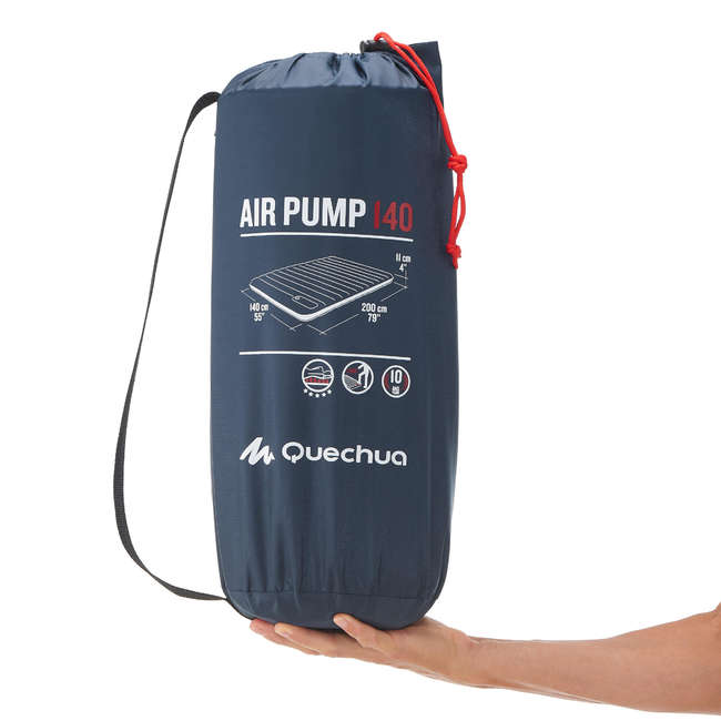 Quechua Air Pump Inflatable Camping Mattress 2 People