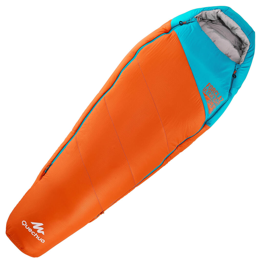 Schlafsack 0–5°C Forclaz Ultralight Kinder orange