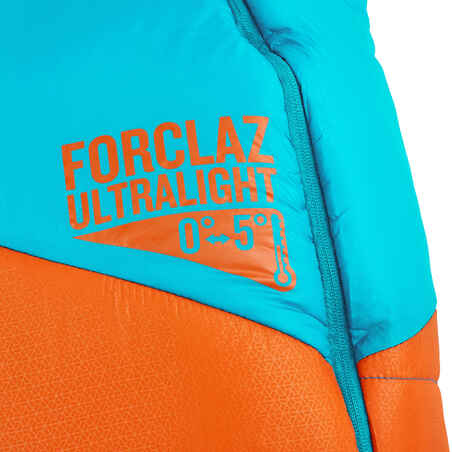 Schlafsack 0–5°C Forclaz Ultralight Kinder orange