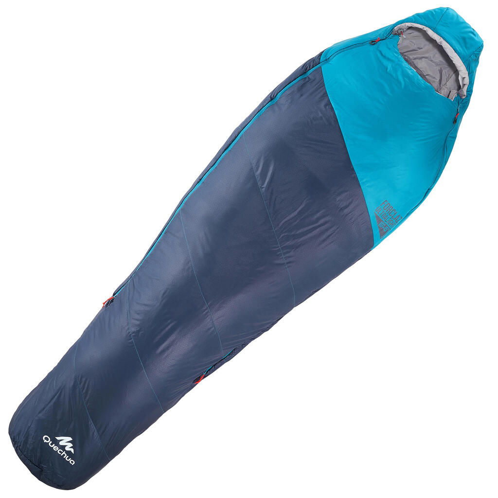 Bolsa de dormir vivac / travesía / trekking FORCLAZ 10/15° ULTRALIGHT AZUL 