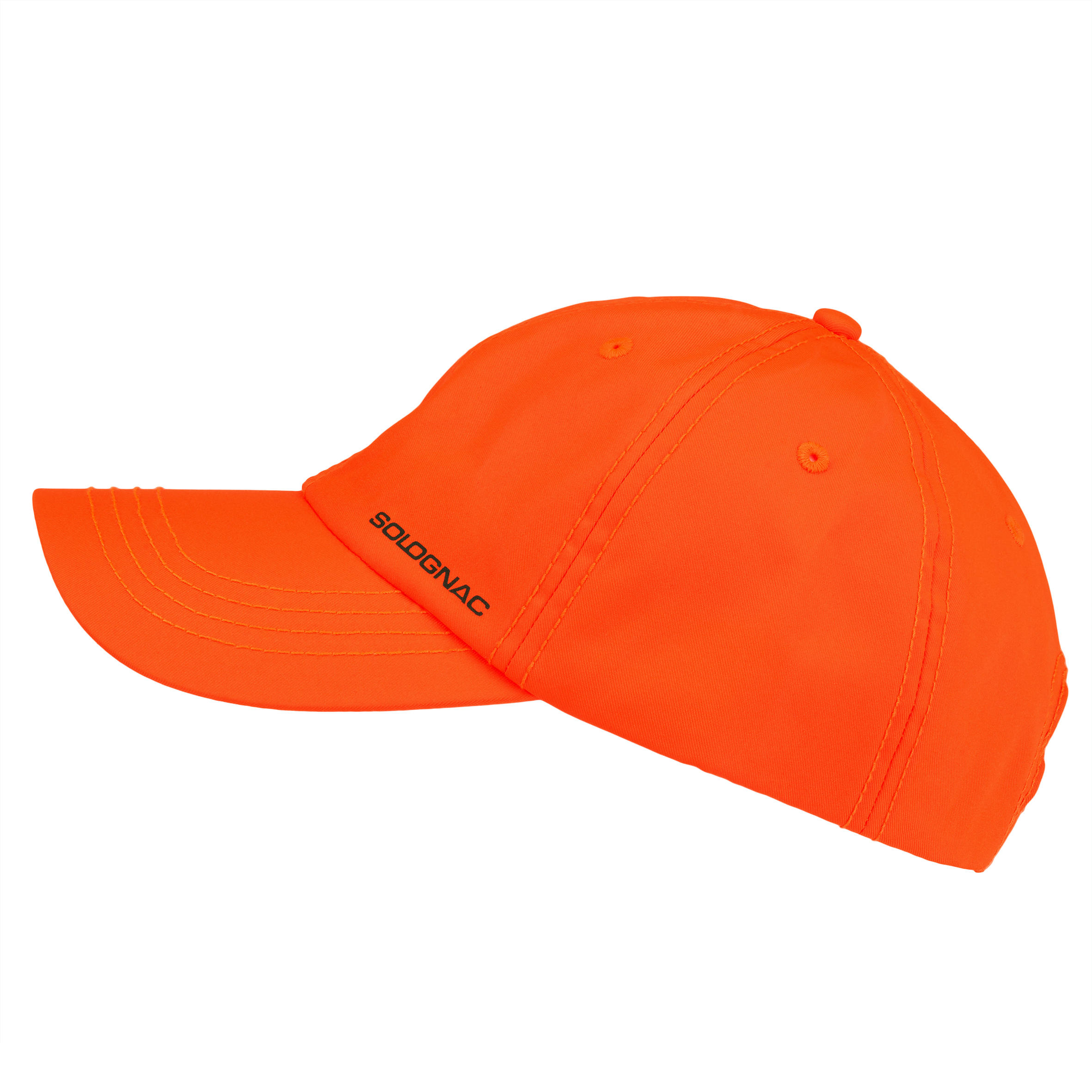 Gorra Caza Solognac 100 Adulto Naranja Fluo Alta Visibilidad 4/11