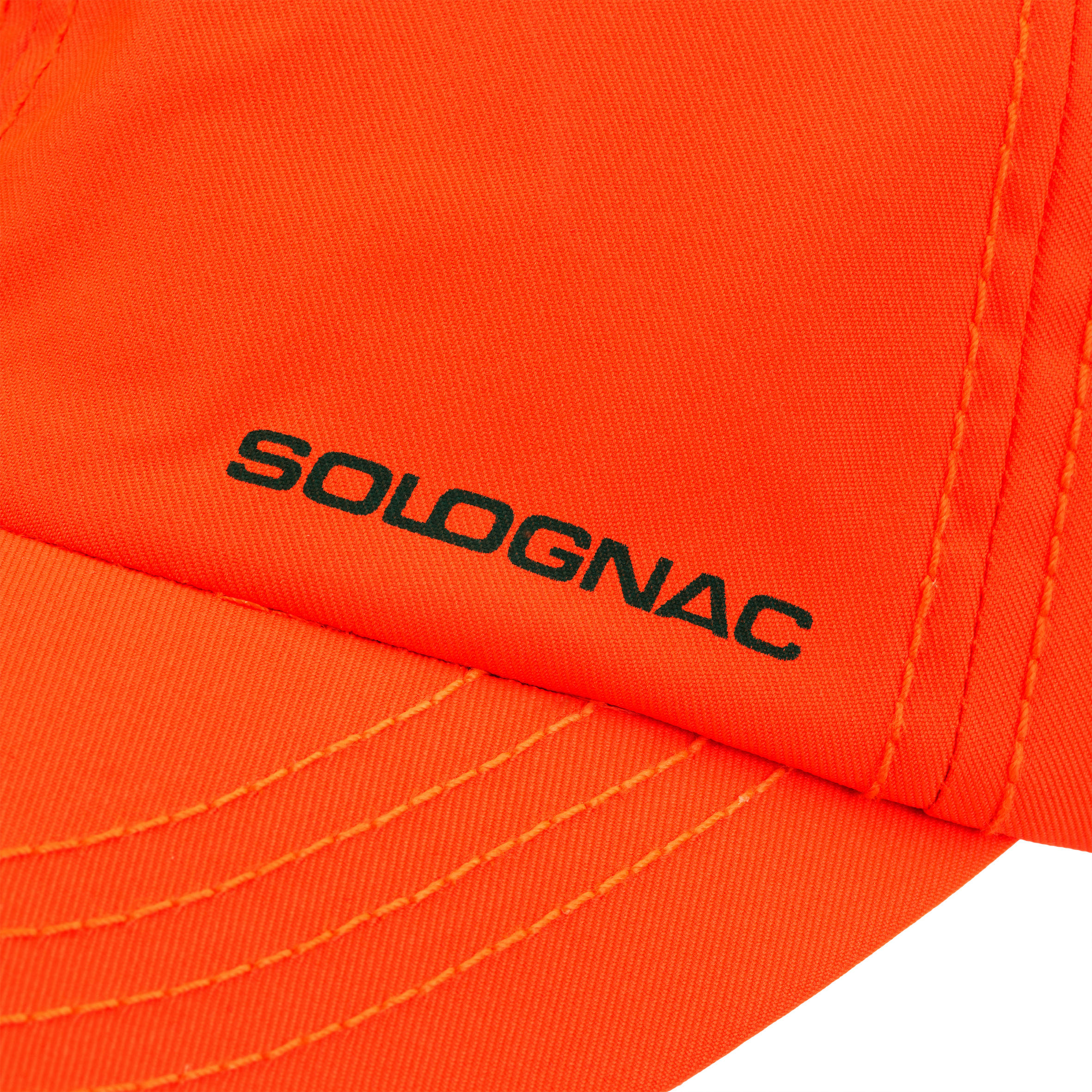 Gorra Caza Solognac 100 Adulto Naranja Fluo Alta Visibilidad 8/11