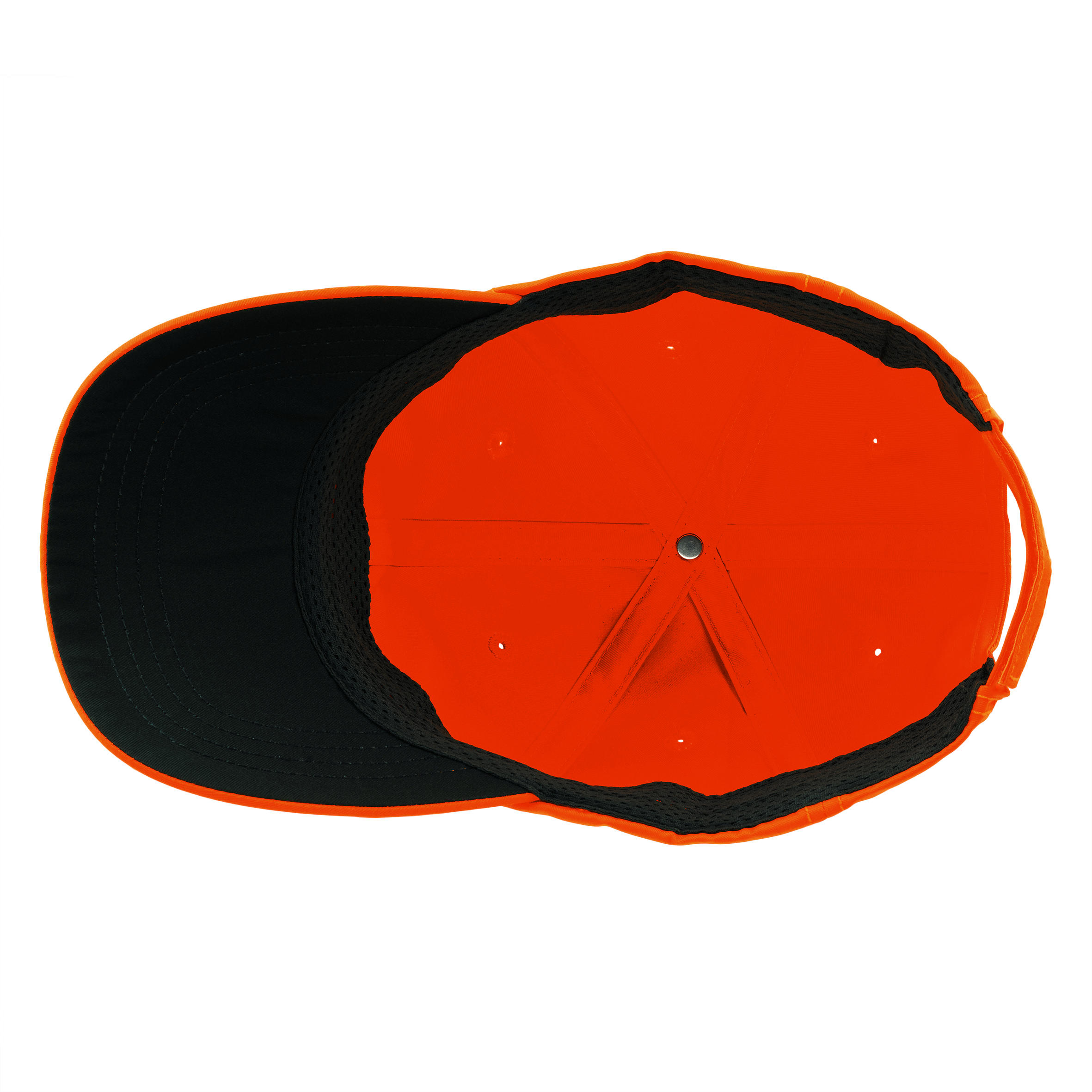 Gorra Caza Solognac 100 Adulto Naranja Fluo Alta Visibilidad 6/11