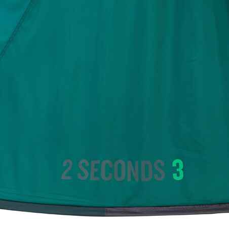 2 SECONDS CAMPING TENT - GREEN - 3 PEOPLE