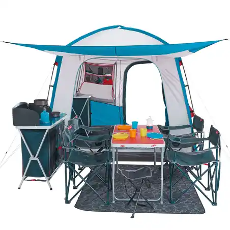 Pole-Supported Camping Living Area | 6-Person BASE ARPENAZ M