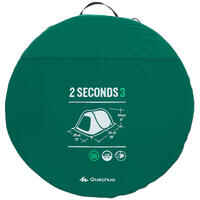 2 SECONDS CAMPING TENT - GREEN - 3 PEOPLE