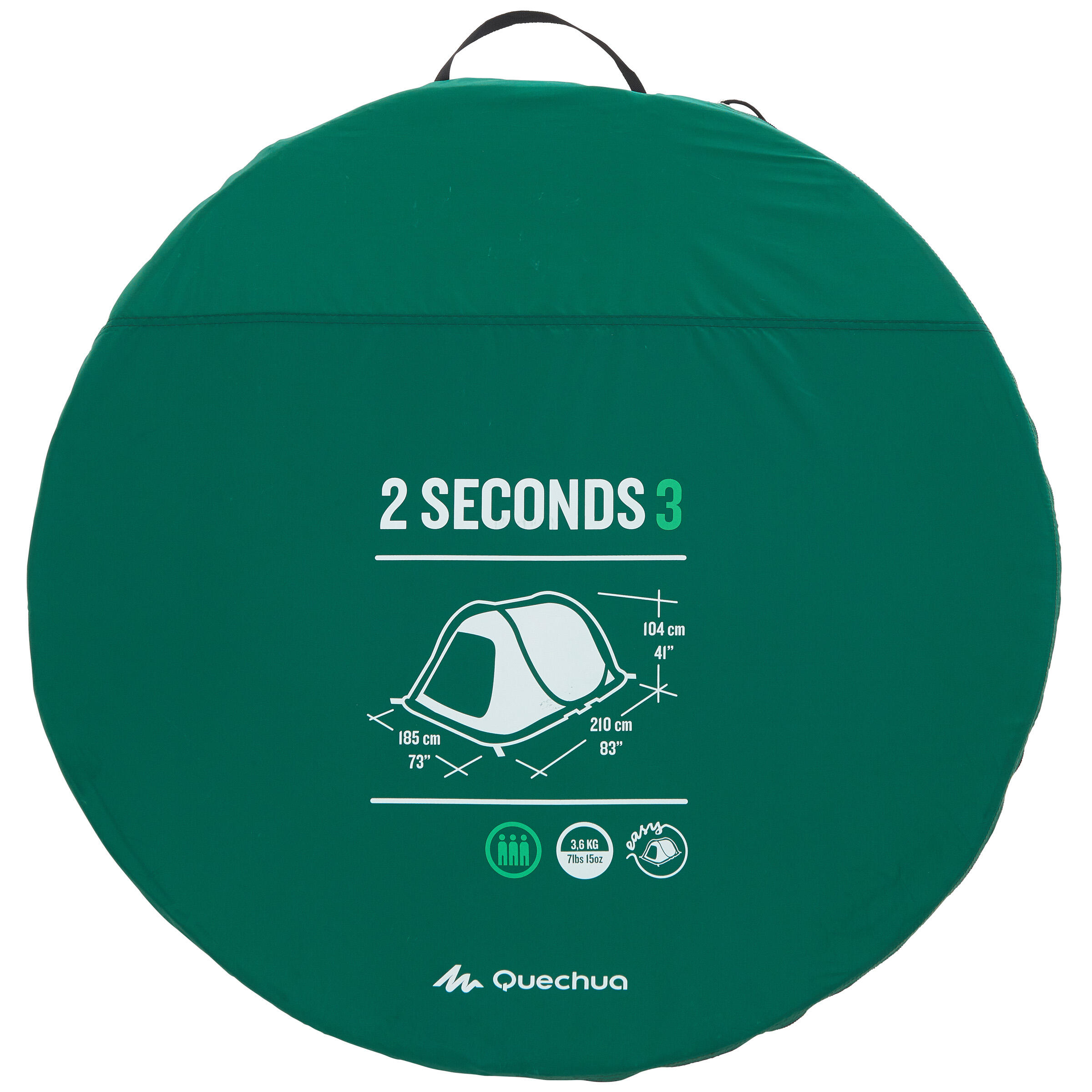 2 seconds EASY 3 Tent blue - 3 people 