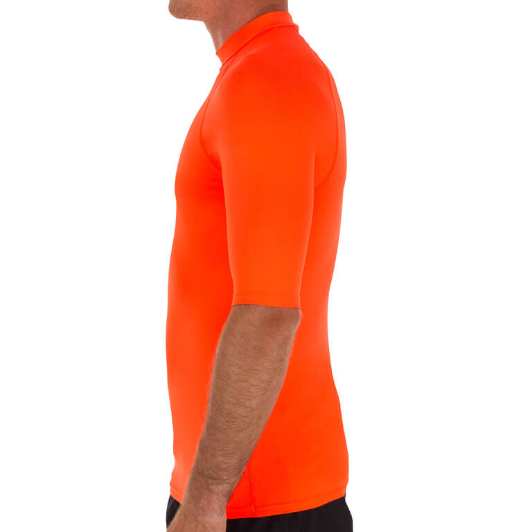 Men's short sleeve UV-protection T-shirt - 100 neon orange