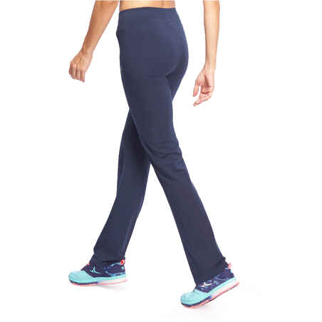 Fit+ 500 Women's Regular Gym & Pilates Leggings - Dark Blue