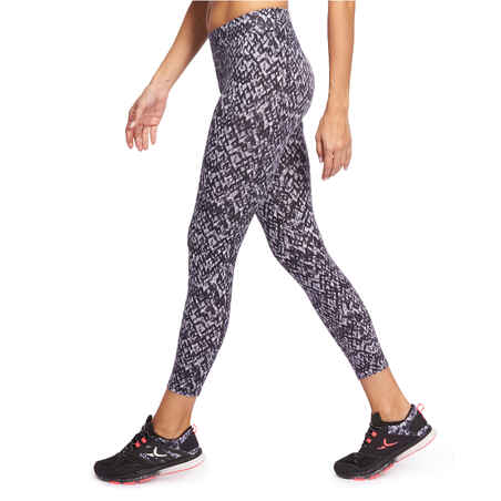Fit+ Women's 7/8 Slim-Fit Gym and Pilates Leggings - Printed