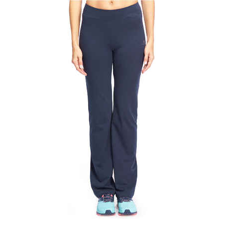 Fit+ 500 Women's Regular Gym & Pilates Leggings - Dark Blue