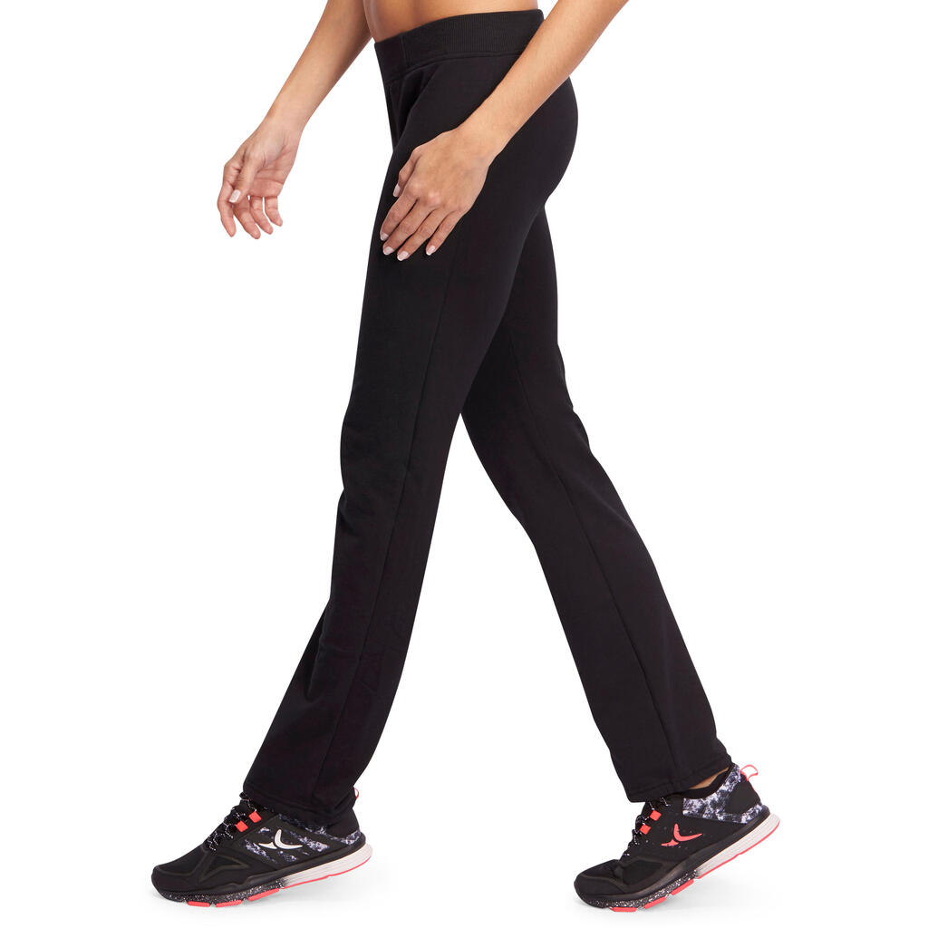 Bodypant 500 regular Gym Stretching femme noir