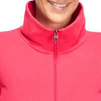 Women's Zip-Up Hoodless Gym & Pilates Jacket - Pink