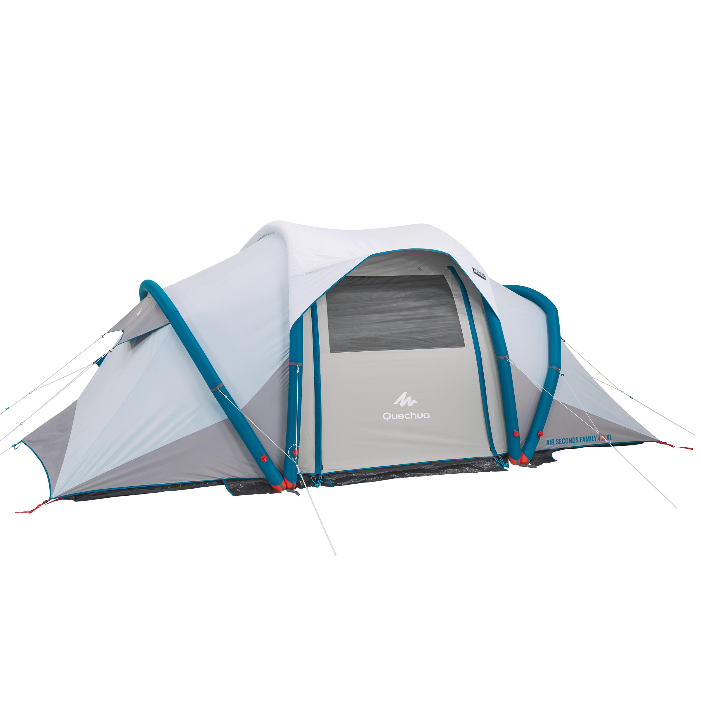 4-Person Inflatable Camping Tent, Air Seconds Fresh & Black - QUECHUA
