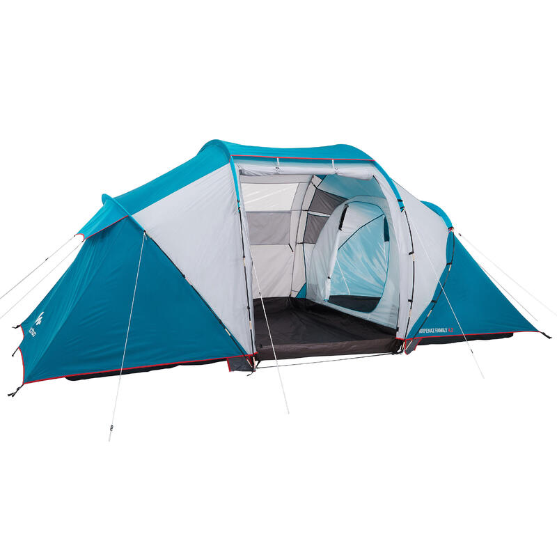 Arpenaz 4 2 Camping Tent Pipe 4 Person 2 Bedrooms
