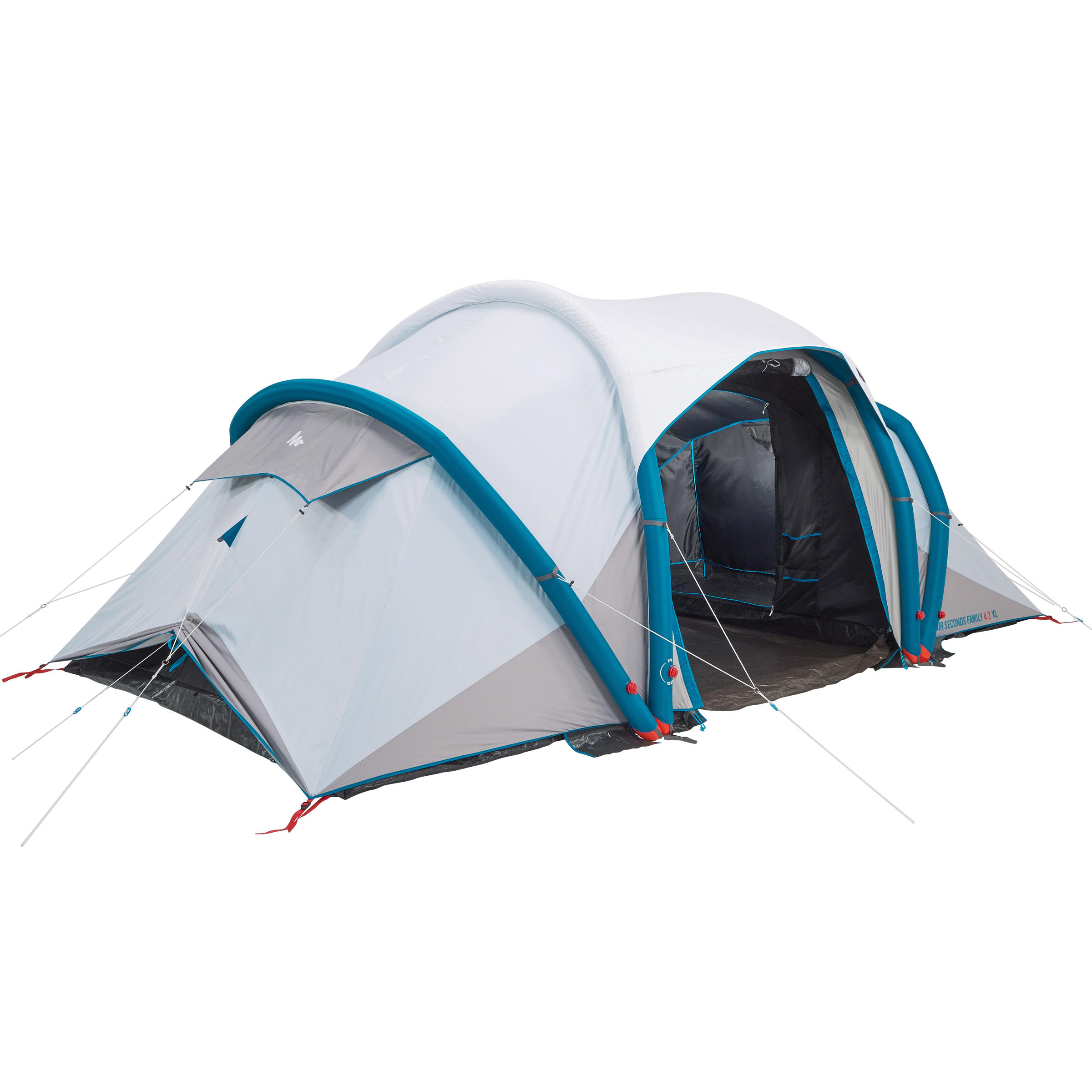 4-Person Inflatable Camping Tent, Air Seconds Fresh & Black - QUECHUA