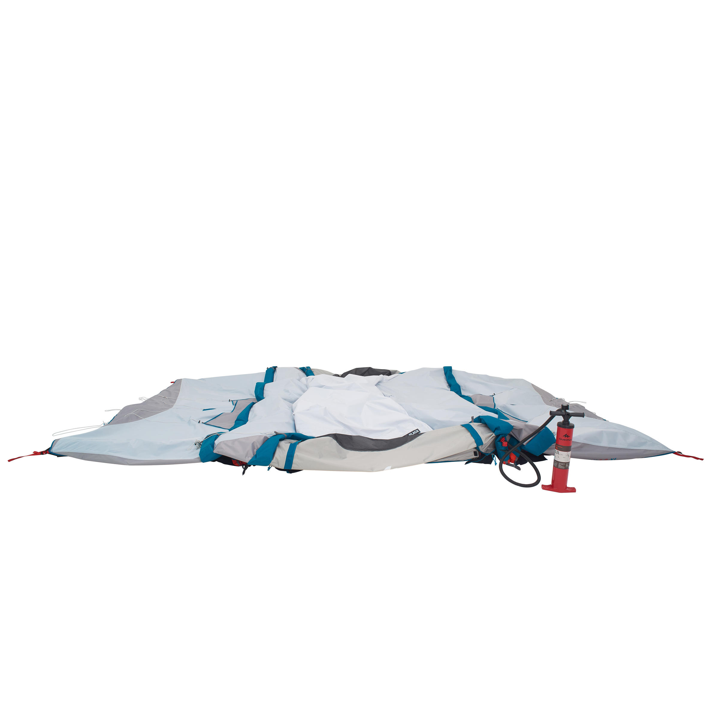 4-Person Inflatable Camping Tent, Air Seconds Fresh & Black - QUECHUA