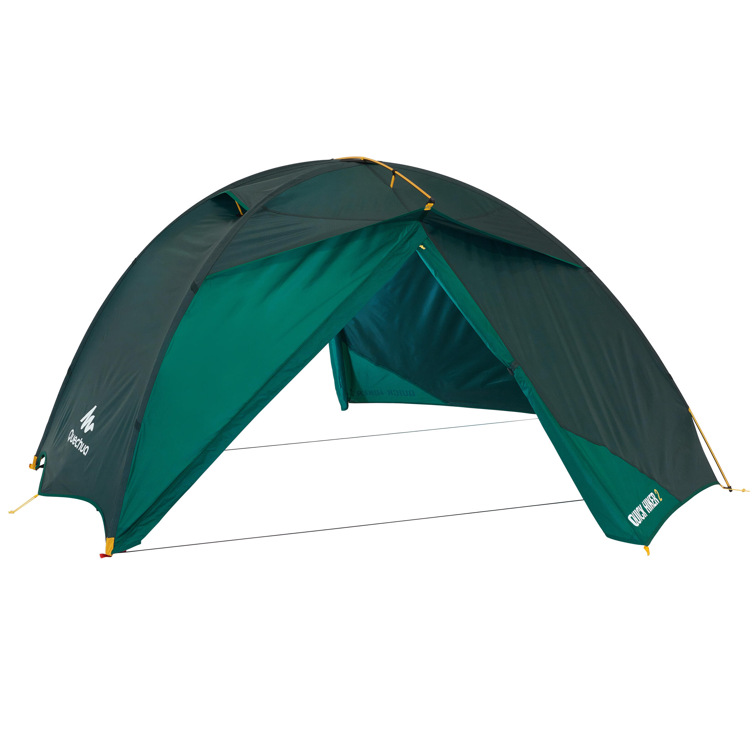 DOUBLE ROOF QUICKHIKER 2P GREEN FORCLAZ Decathlon