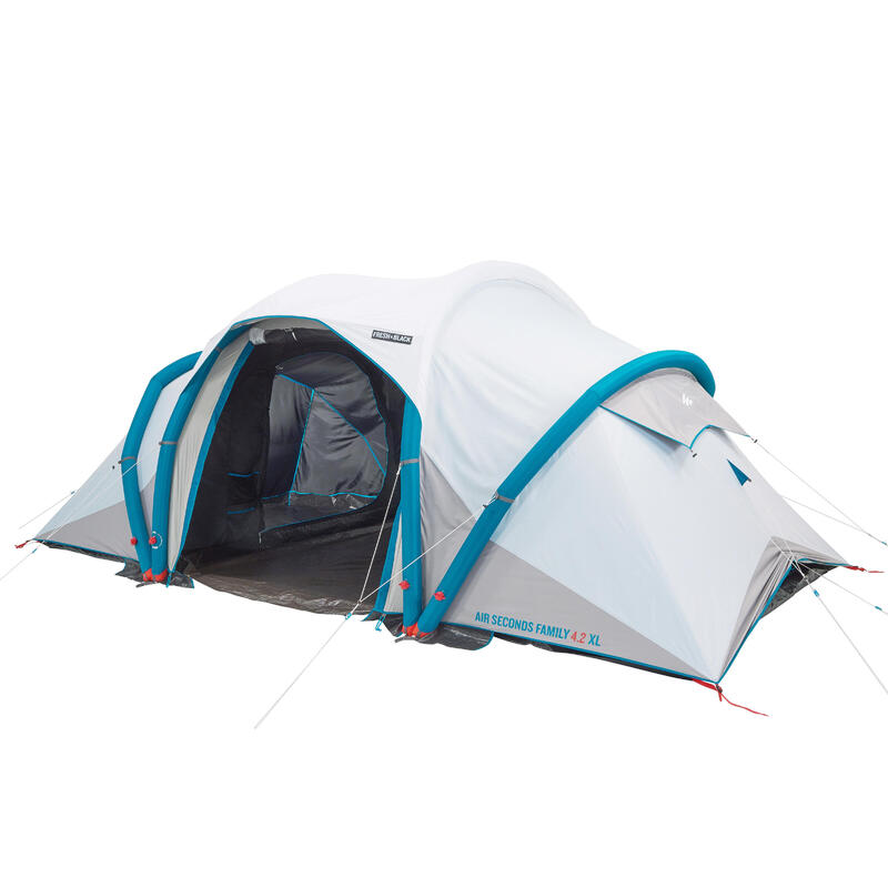 Tente de camping 4 personnes - Air seconds Fresh & Black gris