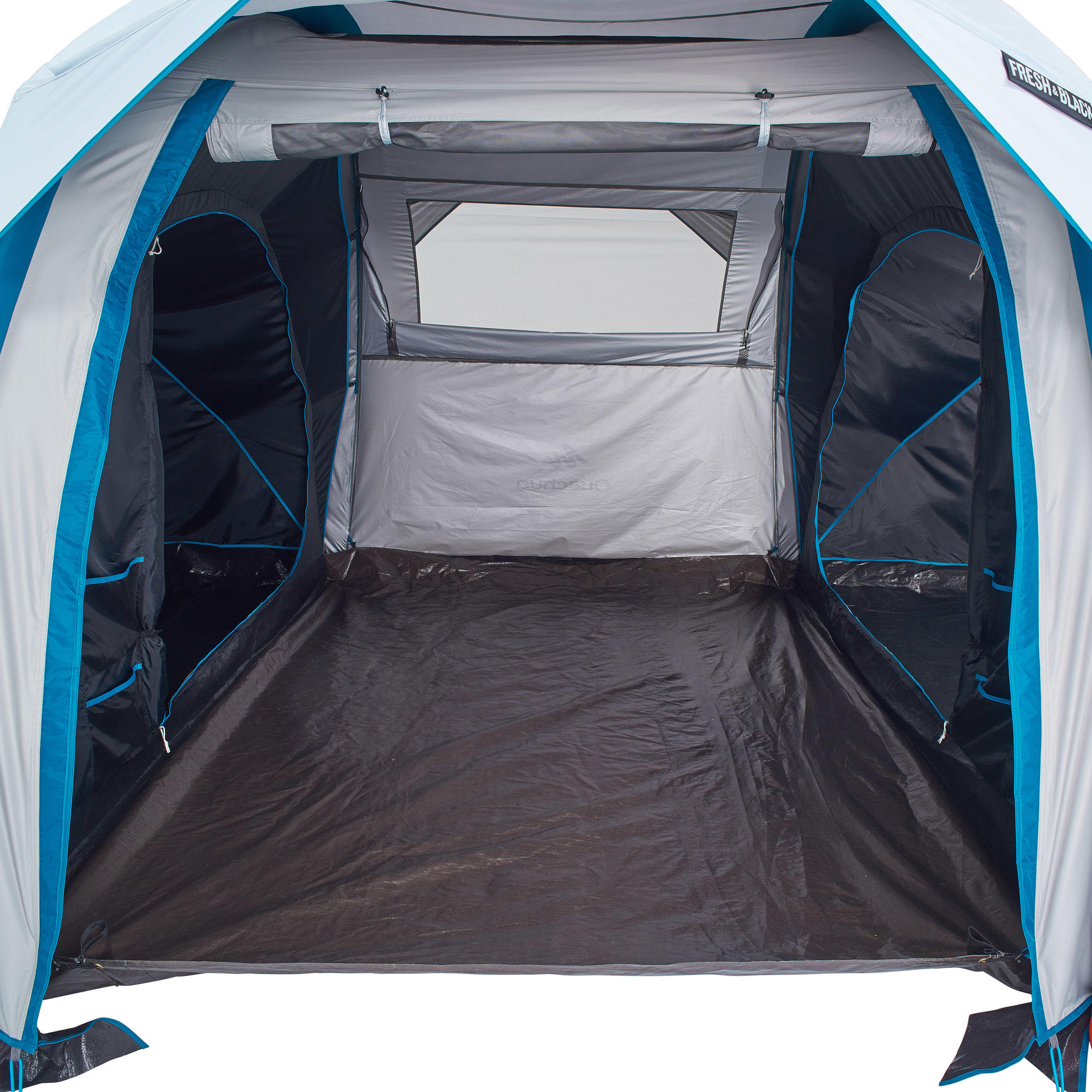 Tente de camping gonflable 4 personnes, Air Seconds Fresh & Black - QUECHUA