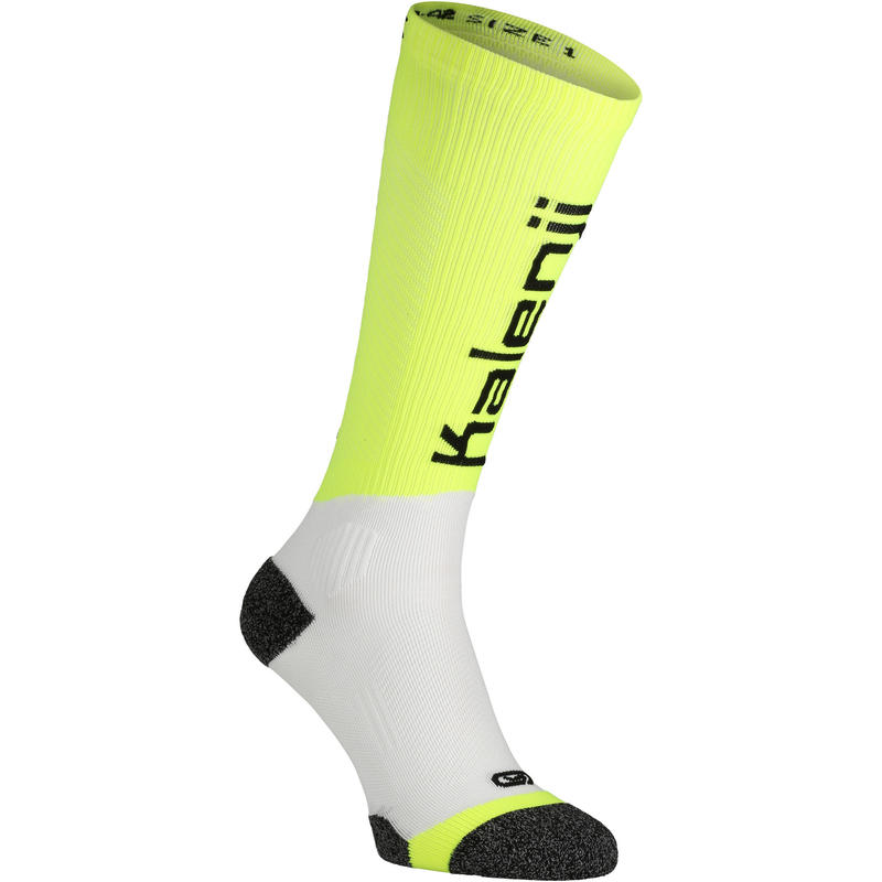 CHAUSSETTE de COMPRESSION de COURSE KANERGY JAUNE CHAUSSETTE de COMPRESSION de COURSE KANERGY JAUNE