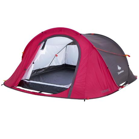 seconds tent camping pink quechua